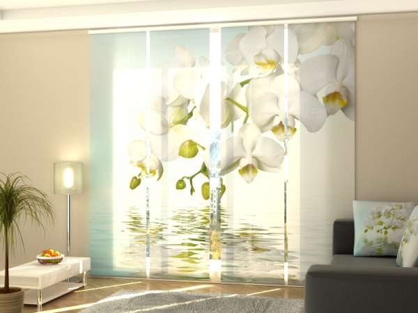 Sliding panel curtain (1-4 pts.): WHITE TENDERNESS