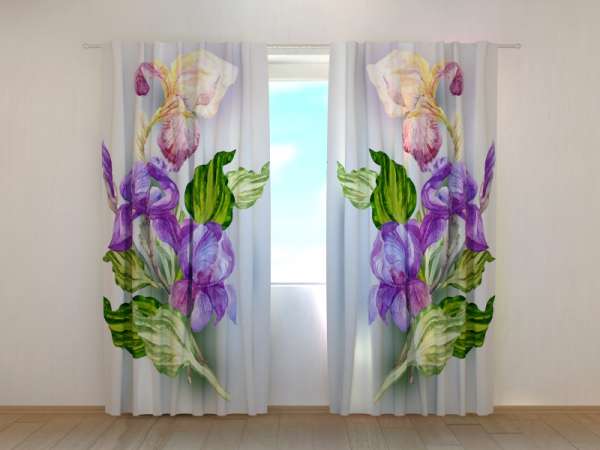 Photo curtain: AIRY IRISES