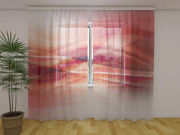 Chiffon curtain: ABSTRACTIONS WAVES