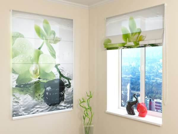 Roman blind: PISTACHIO ORCHID