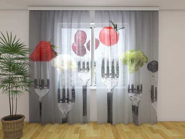 Chiffon curtain: FORKS