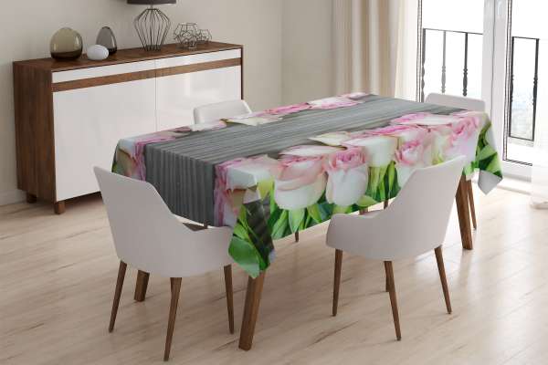 Tablecloth: ROSES AND WOOD