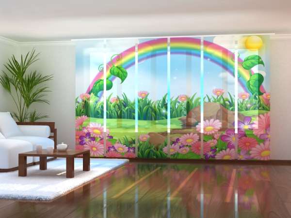 Sliding panel curtain (1-6 pts.): RAINBOW OVER THE GLADE