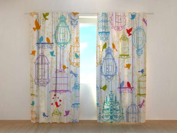 Photo curtain: BIRD'S CAGES