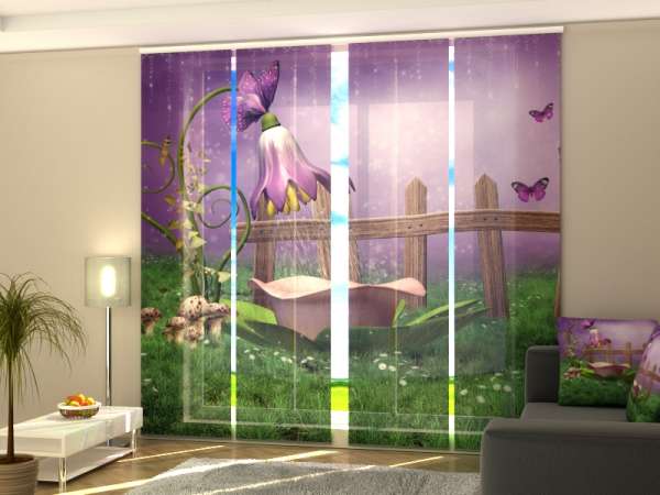 Sliding panel curtain (1-4 pts.): FAIRY SHOWER