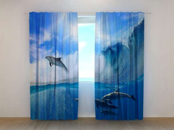 Photo curtain: DOLPHINS