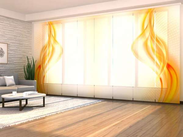 Panel curtain (1-8 pts.): SUNNY ABSTRACT WAVES