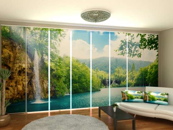 Sliding panel curtain (1-8 pts.): PARADISE PLACE