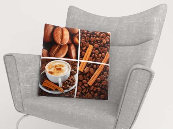 Pillowcase: COFFEE COLLAGE 2c