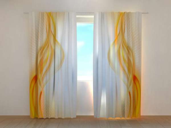 Photo curtain: SUNNY ABSTRACT WAVES