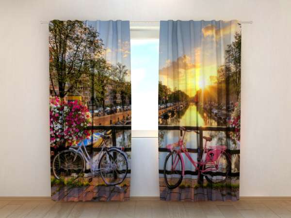 Photo curtain: BEAUTIFUL SUNRISE OVER AMSTERDAM