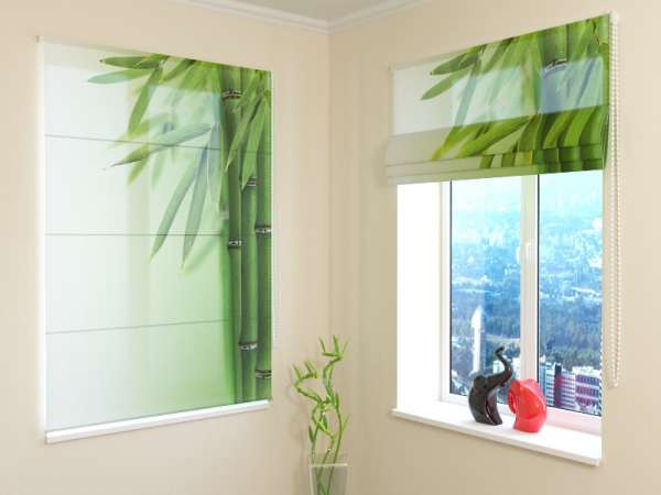 Roman blind: GREEN BAMBOO 2