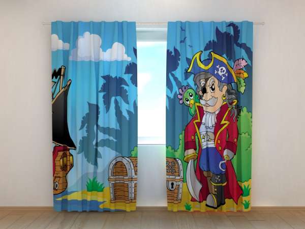 Photo curtain: PIRATE AND TREASURE