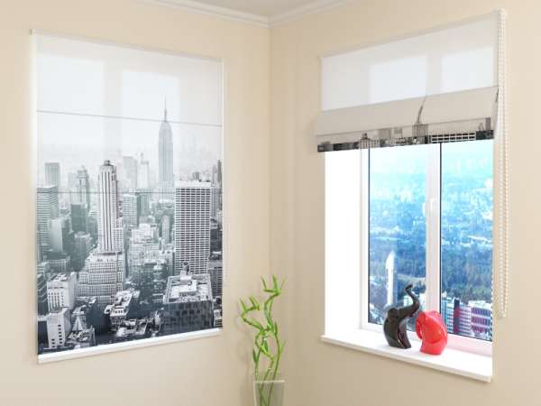 Roman blind: NEW YORK IN BLACK AND WHITE