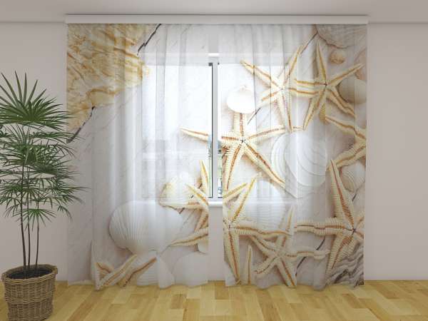 Chiffon curtain: SEA STARS