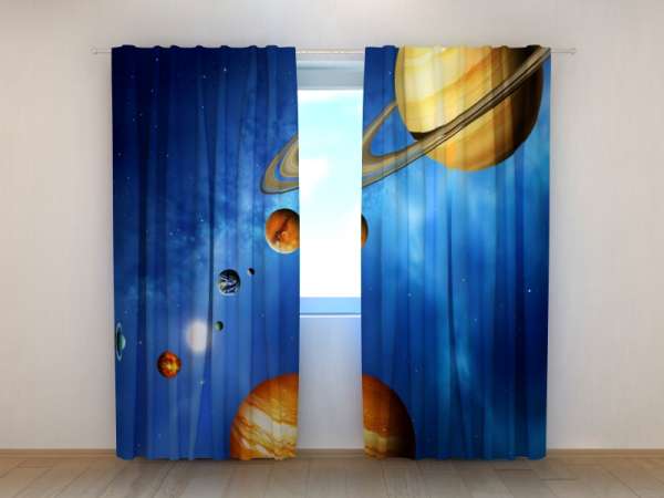 Photo curtain: SOLAR SYSTEM