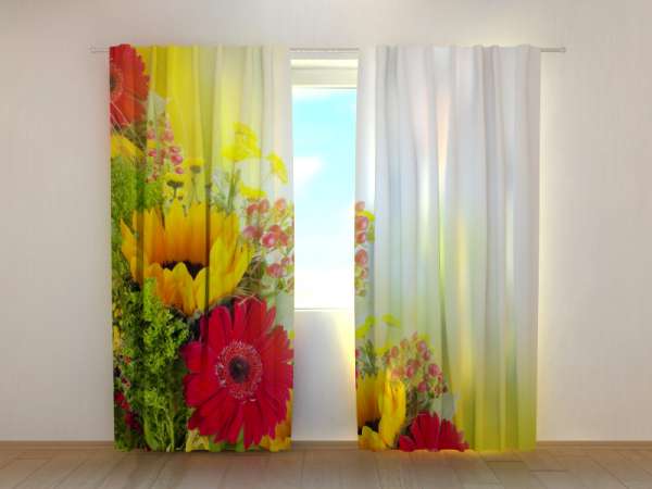 Photo curtain: GERBERAS