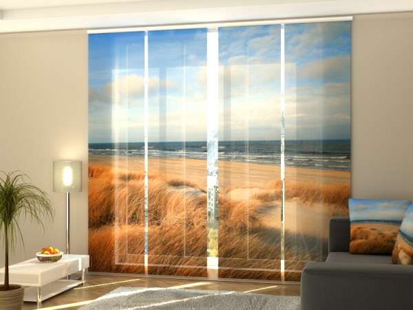 Sliding panel curtain (1-4 pts.): DUNES ON A BALTIC SEA SHORE