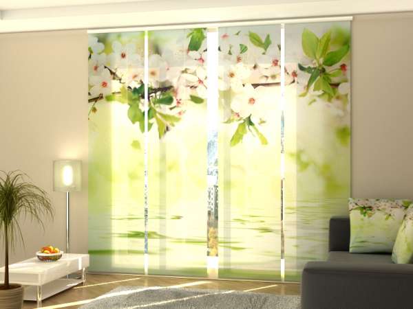 Sliding panel curtain (1-4 pts.): SPRING BLOSSOM