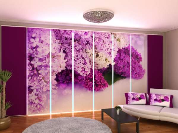 Sliding panel curtain (1-8 pts.): PARIS LILAC