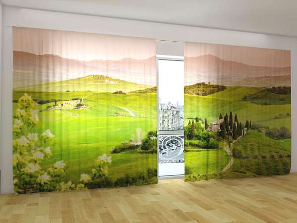 Panoramic curtain: TUSCANY LANDSCAPE