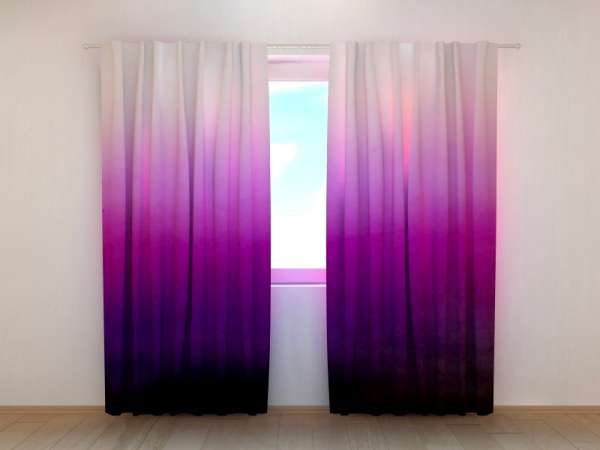 Photo curtain: PURPLE WATERCOLOR OMBRE