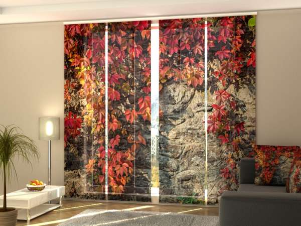 Sliding panel curtain (1-4 pts.): AUTUMN IVY