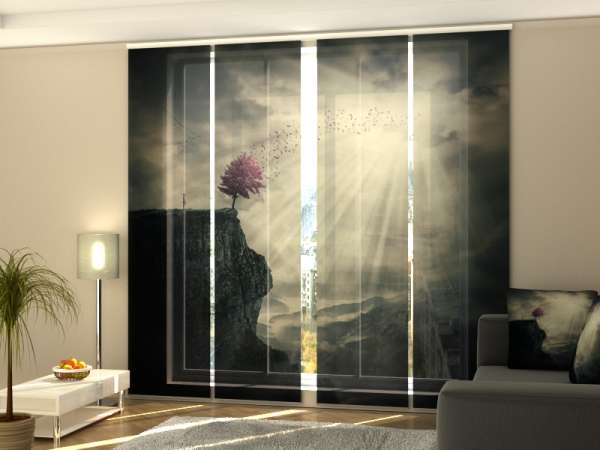 Sliding panel curtain (1-4 pts.): THE DARK VALLEY