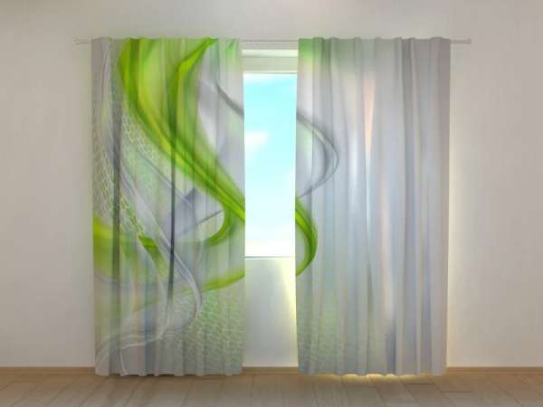 Photo curtain: GREEN ABSTRACTION