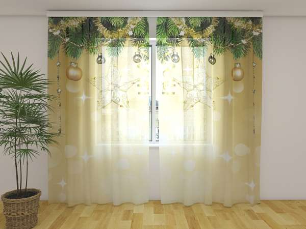 Chiffon curtain: GOLDEN SHINE