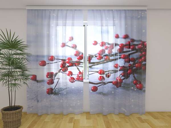 Chiffon curtain: XMAS DECORATION