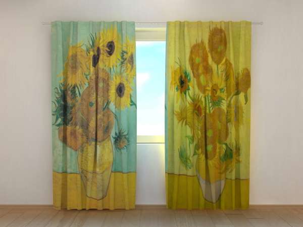 Photo curtain: VAN GOGH'S SUNFLOWERS