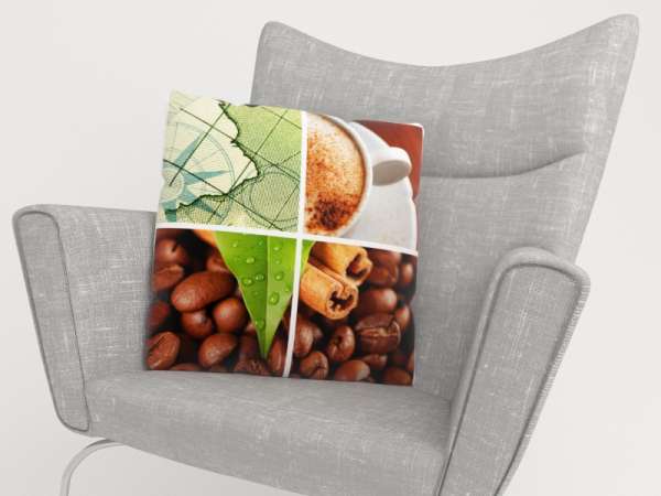 Pillowcase: COFFEE COLLAGE 2a