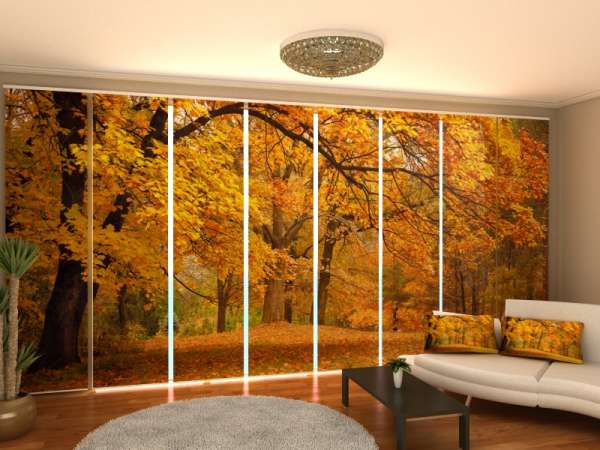 Sliding panel curtain (1-8 pts.): AUTUMN IN THE PARK