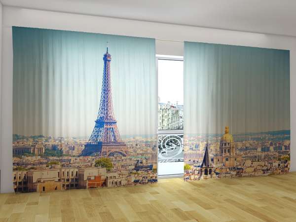 Panoramic curtain: MORNING IN PARIS