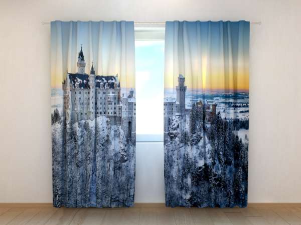 Photo curtain: NEUSCHWANSTEIN CASTLE IN WINTER