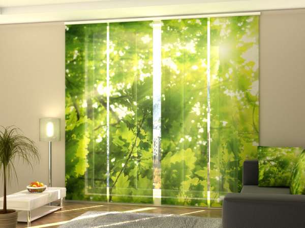 Sliding panel curtain (1-4 pts.): LEAVES 2