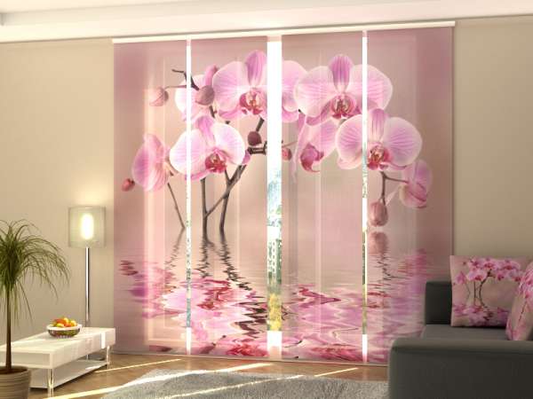 Sliding panel curtain (1-4 pts.): LILY ORCHID