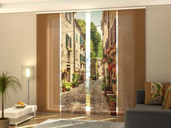 Sliding panel curtain (1-4 pts.): THE STREET OF DUBROVNIK