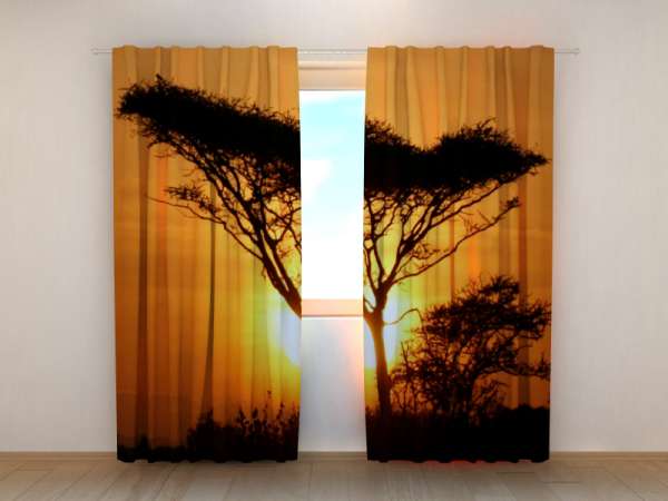 Photo curtain: TREE AT SUNSET 2