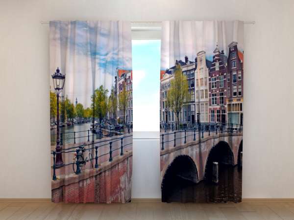 Photo curtain: BRIDGE IN AMSTERDAM