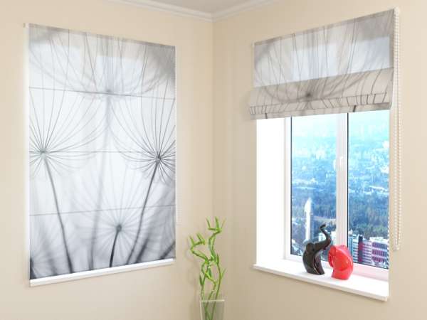 Roman blind: GRAY DANDELION