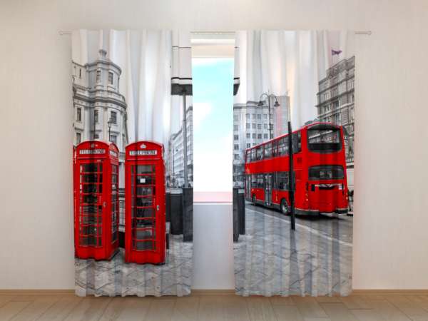 Photo curtain: LONDON BUS