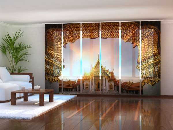 Sliding panel curtain (1-6 pts.): TEMPLE IN BANGKOK