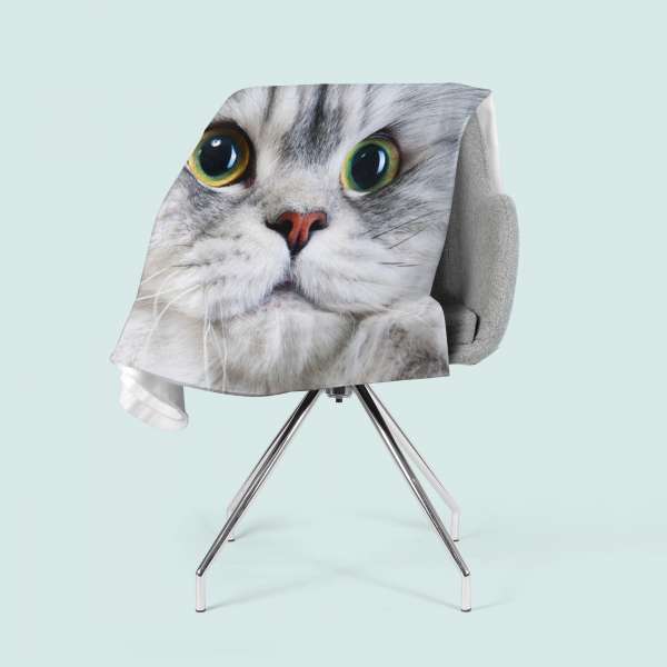 Fleece blanket: GREY CAT