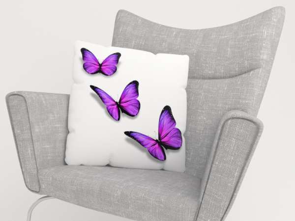 Pillowcase: PURPLE BUTTERFLIES