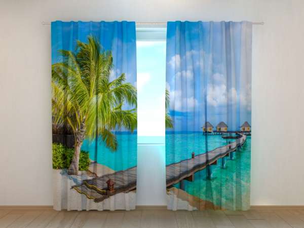 Photo curtain: BUNGALOWS IN THE MALDIVES