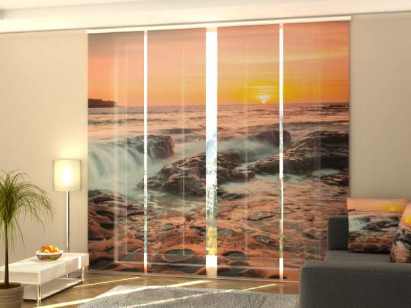 Sliding panel curtain (1-4 pts.): SUMMER SUNRISE IN AUSTRALIA