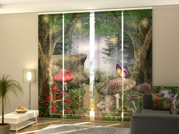 Sliding panel curtain (1-4 pts.): MIRACLE WOOD