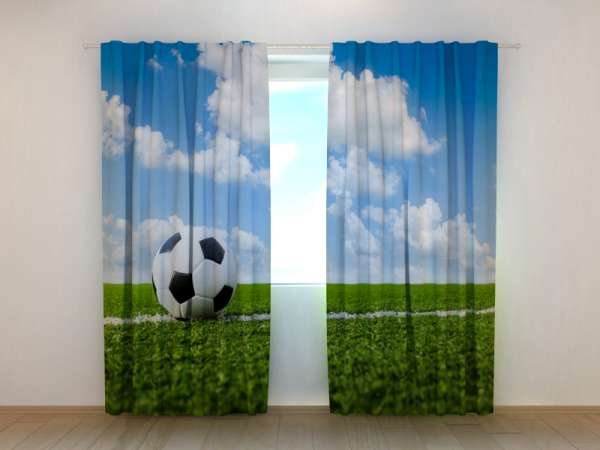 Photo curtain: BALL ON A FOOTBALL PITCH